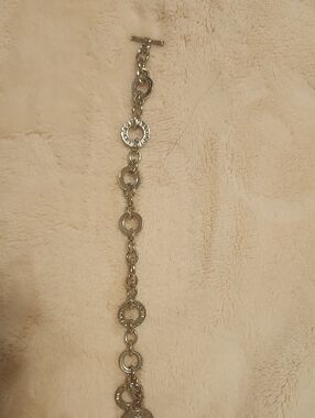 Silver Circle Link Bracelet - Women's Jewelry